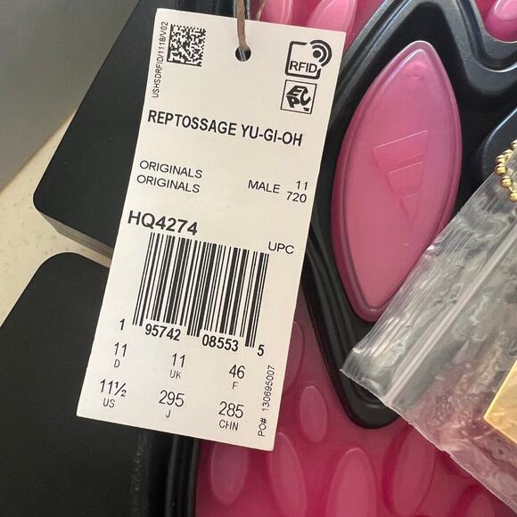 Yu-Gi-Oh! Adidas, Reptossage Slide Dark Magician-HQ4274 Size US 11.5 - NWT - Picture 8 of 14